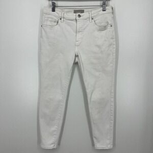 Everlane Jeans Women's 31 White The Mid-Rise Skinny Ankle